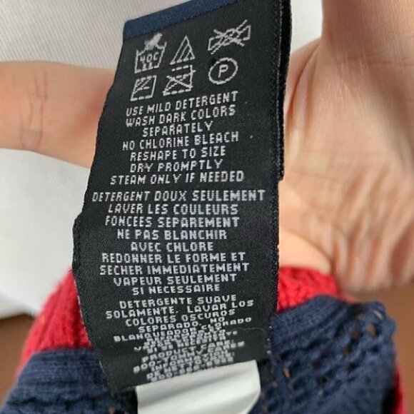 Tommy jeans crewneck sweater size L knit Patriotic - Picture 7 of 7